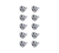 10X GU10 Bombila de Lampara 3 LED Calido 3W 5W 12V