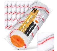 10x Instalguru Rodillo Pintura 18 cm 8x48 mm Poliacril Recambio Profesional Ideal Para Pintar Paredes Techos Hogar Proyecto Renovación Aplicación Limpia Precisa