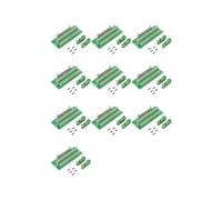 10X Interfaz del PLC del Enchufe del Bloque de Terminales de la Placa de Conexión de la Tira del Conector de 40Pin IDC40P con el Soporte, para PLC,