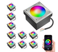 10x LED adoquín NEOLUM para exterior IP67 angular 10 x10cm in X53 RGB