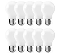 10X LED Filamento A60 Bombilla 8,5W = 75Watt E27 Ópalo Mate 1055lm Blanco Cálido