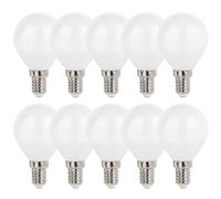 10X LED Filamento Lámparas Gotas Bola G45 1W E14 Ópalo 90lm 827 Blanco Cálido