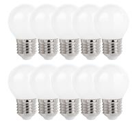 10X LED Filamento Lámparas Gotas Bola G45 1W E27 Opal 100lm Blanco Neutro 4000K [EEK: F]