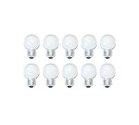 10X LED Gotas 0,8W E27 Mate Extra Blanco Cálido 2200K Plástico para en Servicio