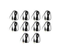 10X Línea de Ratones de Cable USB para Deathadder 2013 Aprox. 2.1M 5 Alambres 5 Alfileres Chapado en Oro Negro Ratón de Juego de Reemplazo