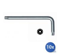 10X Llave Maurer Plus Macho Resistente Al Manipulación Torx Acero S2 T 10