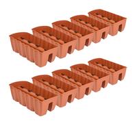 10x macetero 60cm maceta colgante maceta balcón barandilla terracota
