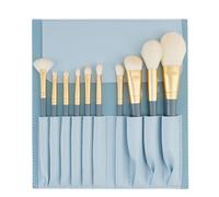 10x Makeup Brushes, Travel Makeup Brushes, Soft Bristles Makeup Brush, Wood Handle Cosmetic Brushes, Professional Makeup Tools, Beauty Brushes for Women, Portable Makeup Brush Set for Travel