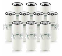 10x MANN-FILTER Filtro De Aceite Para Hidráulica De Trabajo W 11 102/4 Oil