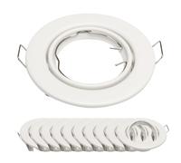 10x Marco Empotrable GU10 SET Mattweiß 6101-A-MW Ø65 mm IP20 LED