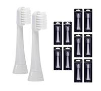 10x Megasonex Cabezas De Cepillo Planas Suaves