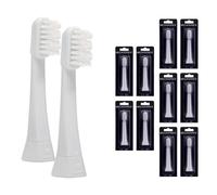 10x Megasonex Cabezas De Cepillo Zig Zag - Suave