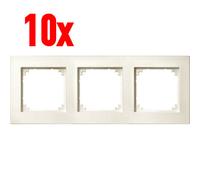 10x merten Marco De Plan M 3-fach 486344 Blanco Crema Triple Cobertor SYSTEM-M