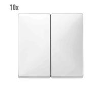 10x Merten Sistema Superficie Balancín Series Interruptor Pulsador Polar Doble