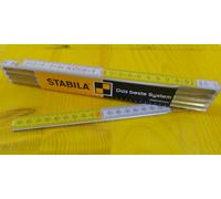 10X Metro Stabila A Stecche Blanco Amarillo Serie 600 Tipo 617 De Mt 2,00