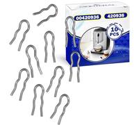 10x Muelle de Fijación de Manguera para Cafetera Automatica 00420936 | para Siemens para Bosch para Balay para Gaggenau - MONTERAL