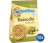 10x Multipack Mulino Bianco Galletas Baiocchi Gr 240 Pistachos
