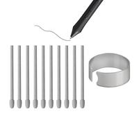 10X Original Felt Puntas de Repuesto para Wacom Pro Pen 2/Slim/3D&Classic Pen, Mobile Studio Pro(DTHW1320/1620),Cintiq Pro(DTH1320/1620/2421/3221&DTK2421),Cintiq 16(DTK1660/1661),Intuos Pro