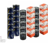 10x Original Mahle / Knecht Oc Filtro de Aceite 288+ 10x Sct Motor Flusch Lavado