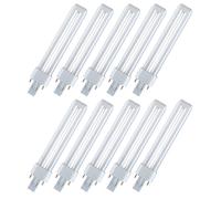 10x Osram Dulux S 7W 840 G23 Lámpara Compacta Fluorescente 4000K 2P