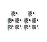 10X Pam8610 Dual Canal 12V Tablero de Amplificador Estereo de Audio Digital Puro Hd Clase D 15W X 2 Modulo Amplificador de Alta Potencia