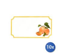10x Paquete De 60 Etiquetas Adhesivas Para Conservas, Papel, Blanco