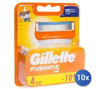 10x Paquete Gillette Recambios Cuchillas FUSION 5 X4
