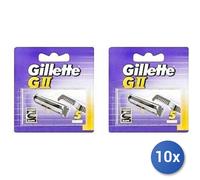 10x Paquete Gillette Recambios G 2 X10 Bipak
