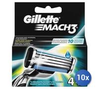 10x Paquete Gillette Recambios Mach3 4 Piezas
