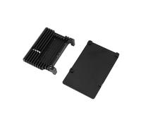 10X para Raspberry Pi 4 Carcasa de Aluminio con Doble Ventilador Ventilador Carcasa Metálica Caja Negra para Raspberry Pi 4 Modelo B