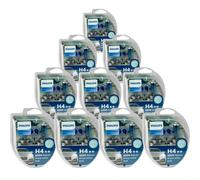 10x Philips WhiteVision Ultra DuoBox H4 + W5W 60/55W 12V Lámparas Halógenas