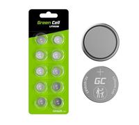 10x Pila de botón de Litio 3V 70mAh CR 1620 CR1620 Green Cell, Baterías potentes para Dispositivos electrónicos, Llaves de Coche, mandos a Distancia, Placas Base de Ordenador, 10 Unidades