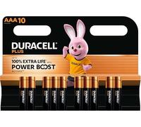 10X Pilas Duracell AAA Plus Power Boost, hasta un 100% más de duración (1 blíster de 10 Pilas) 10 Pilas AAA (LR03/MN2400)