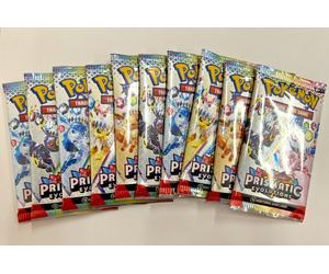 10x Pokémon Prismatic Evoluciones Booster Paquete Sv 8.5 ETB Sealed Inglés Promo
