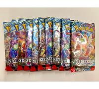 10x Pokémon Stellar Crown SV07 Booster Paquete Nuevo Sellado English Scarlet &