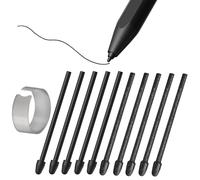 10X Puntas de Repuesto para Remarkable 1/2/Marker/Marker Plus & Boox Pen2 Pro/Boox Pen Plus/Boox Triangle Pen/BOOX Wacom Penna, Boox MAX/Note/Nova/Go/Tab Ultra&Mini Serie, Negro+Felt