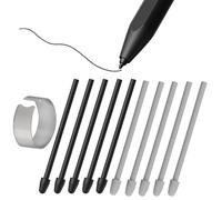 10X Puntas de Repuesto para Remarkable 1/2/Marker/Marker Plus & Boox Pen2 Pro/Boox Pen Plus/Boox Triangle Pen/BOOX Wacom Penna, Boox MAX/Note/Nova/Go/Tab Ultra&Mini Serie, Negro+Blanco