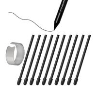 10X Puntas de Repuesto para Wacom Pro Pen 3, Intuos Pro M ( PTK670)/S(PTK470)/L( PTK870) & Cintiq 16 ( DTK168K)/Cintiq 24 (DTK246)/Cintiq 24 Touch(DTH246) & Graphic Tablet DTH135/172, Negro