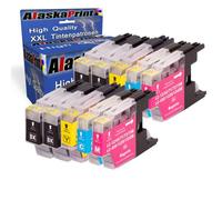 10x Reemplazo para Brother LC1220 LC1240 LC1280 cartuchos Compatible con Brother DCP-J525W DCP-J725DW MFC-J925DW MFC-J430W MFC-J5910DW MFC-J625DW MFC-J825DW MFC-J6910DW MFC-J6710DW MFC-J835DW MFC-J6510DW MFC-J280W MFC-J425W DCP-J725DW DCP-J925DW