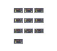 10X Relé de Retardo de Tiempo Digital Pantalla LED Interruptor de Control del Temporizador de Ciclo Relé de Temporización Ajustable Interruptor de