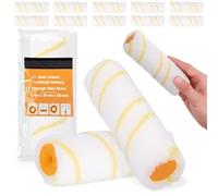 10x Rodillo 15 cm De Recambio Pintura Látex Pequeñas Superficies Fachadas Techos Paredes Pared Antigoteo Antisalpicaduras Material De Pintor Lacado