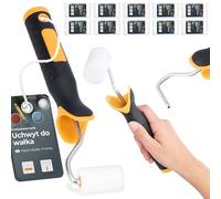 10x Rodillo Espuma 5 cm Repuesto Versátil Pintura Barniz Tinte Laca Agua Disolventes Mango Soporte Perfecto Trabajos Renovación Casa Uso Profesional