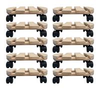 10x Rodillo Para Plantas Redondo 30cm 120 KG Plato Para Macetas Carro Cubo