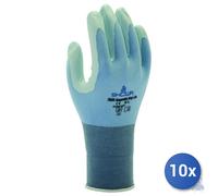 10X Showa Guantes Sh 265R Palma De Nitrilo Tamaño 8 - L