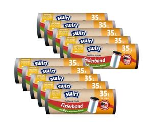10x Swirl Fixierband Müllbeutel 35L ( 10 stk/Rolle )