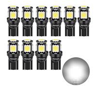 10x T10 W5W LED Bombillas Exteriores 5 SMD 5050 Luz Coche 194 168 Wedge