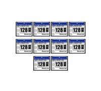 10X Tarjeta de Memoria Flash Compacta de 128 MB para CáMara, MáQuina de Publicidad, Tarjeta de Computadora Industrial