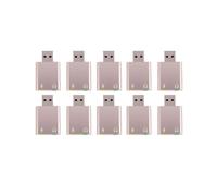 10X USB Tarjeta de Sonido 7.1 Externo USB A Jack 3.5mm Auriculares Adaptador Estéreo Audio Micrófono Tarjeta de Sonido para Ordenador Personal