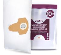 10x Vellto Bolsa para Aspiradora Compatibles con Parkside PFT 20 A1 PNTS 1250 1250/9 1300 A1/B2/C3/E4/F5 PWD 20/A1 PWDA 20-Li PWS 20-A1 20/B2 Bolsas de Repuesto Polvo Filtrantes