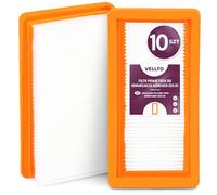 10x Vellto Filtro HEPA Pliegues Plano Para Aspiradora Compatible Con Kärcher DS6 DS5 DS 5500 5600 5800 6000 6.414-631.0 Mediclean Motor Alto Rendimiento Purificación Aire Accesorio